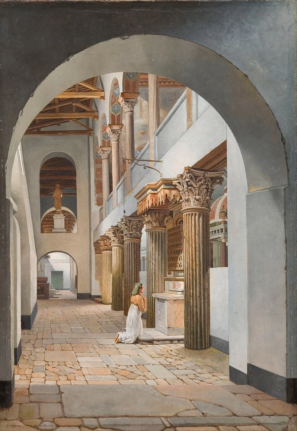 Veduta della Chiesa di San Lorenzo fuori le Mura - Den Hirschsprungske Samling